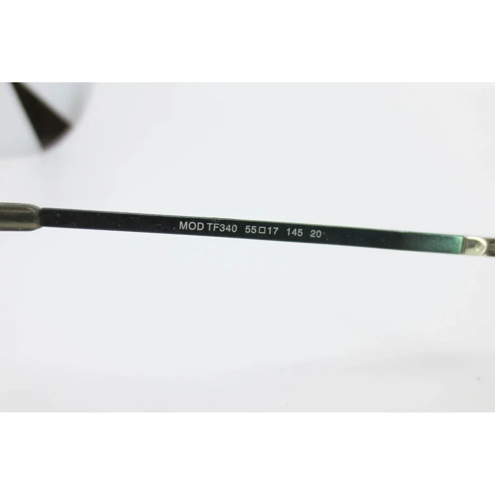 Turboflex TF340 Rectangular Semi-Rimless Eyeglass Frames Green 55-17-145 35388